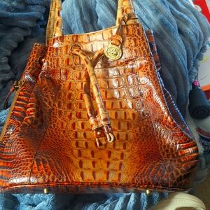 VTG Brahmin Hobo Handbag Sz 13”x10.5”